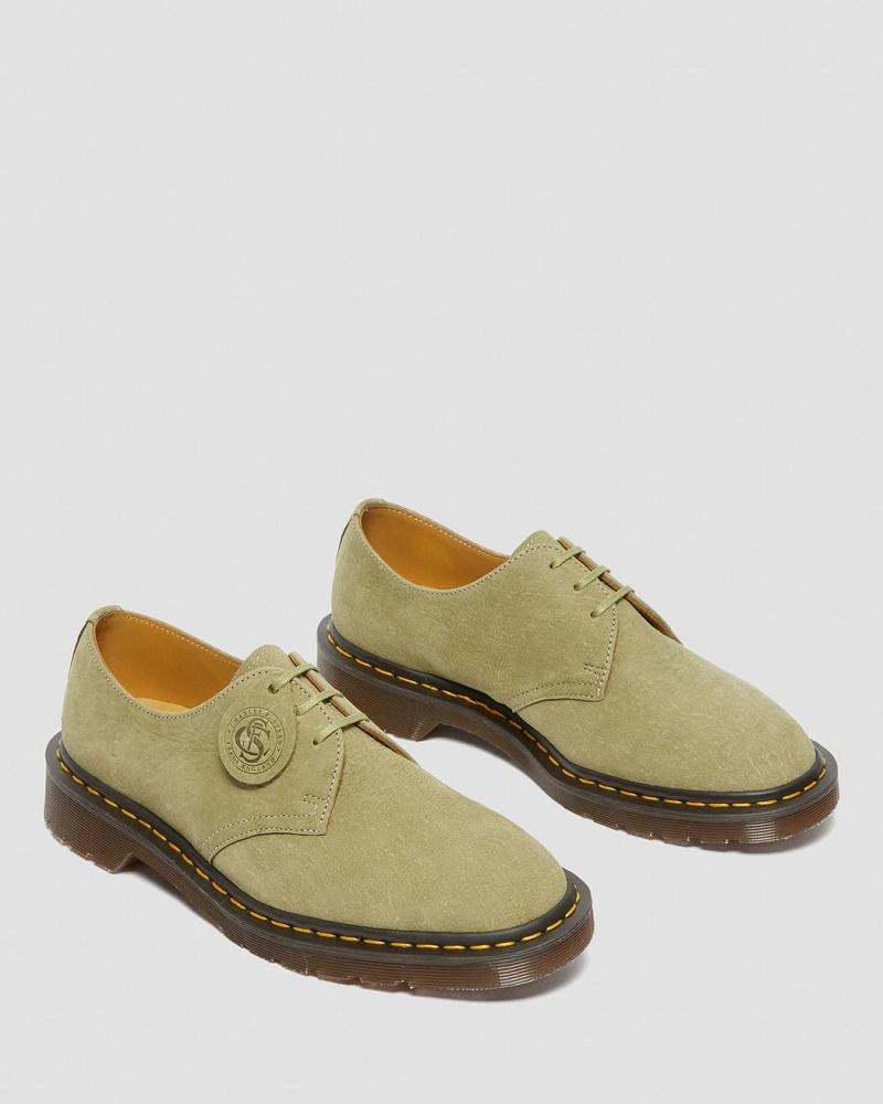 Zapatos Oxford Dr Martens 1461 Made in England Nubuck Cuero Hombre Verdes | MX 218EBC